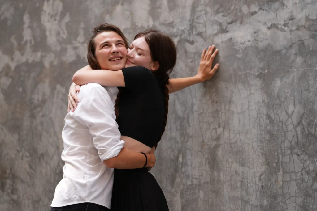 young couple in love couple enjoying day out
